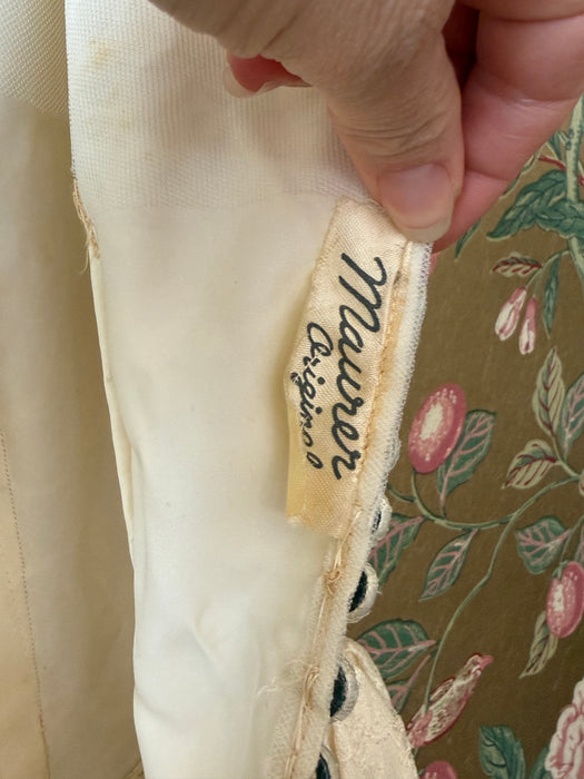 Stunning 1950's Mauer Original Ballet Length Wedding Dress / S