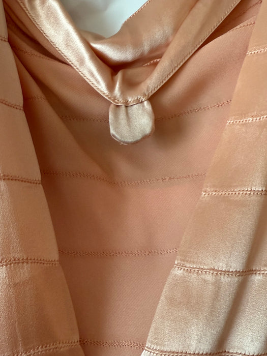 1930's Liquid Silk Bias Cut Evening Dress & Matching Cape in Ballet Pink / XS
