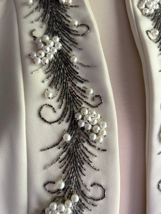 Fabulous 1960's  Lilli Ann Beaded Swing Coat / M