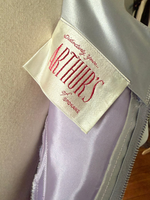 The Cutest Early 1960's Lavender Color Blocked Party Dress / Small