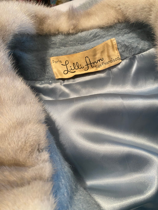 Vintage 1950's Ice Princess Wedgewood Blue Lilli Ann Coat / Medium