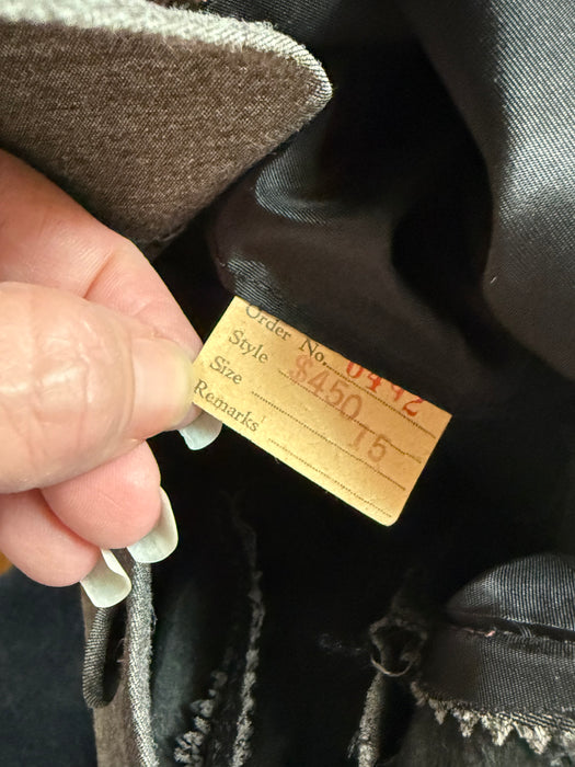 Stunning 1950’s Charcoal Grey New Look Dress By Jane Andre / M