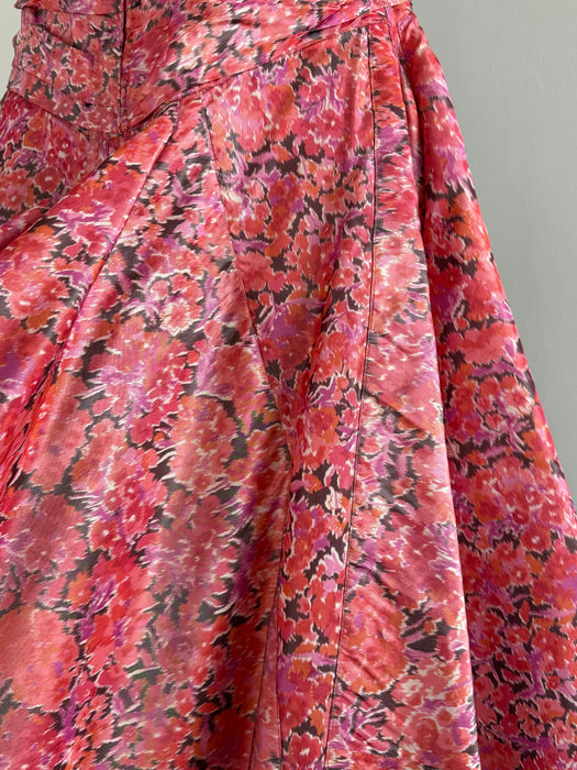 Vintage 1950's Italian Couture Silk Taffeta Dress Worn In Mona Lisa Smile / S