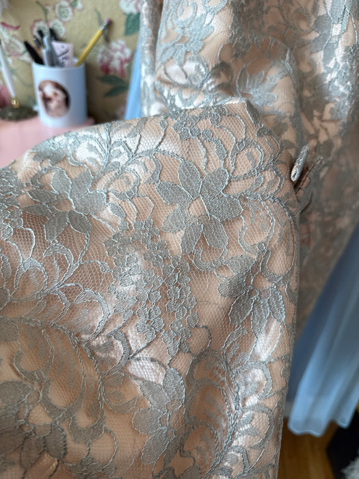 Fabulous 1950's Lace Wiggle Dress With Matching Jacket / SM