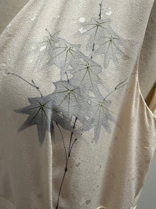 Exquisite Vintage Handpainted Kimono Silk Wedding Ceremony Dress / ML