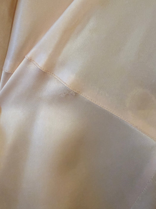 Rare 1940's Ballet Pink Rayon Slip "Bon Jour" / Small