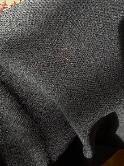 Sculptural 1940's Black Rayon Evening Dress From H. Liebes And Co. San Francisco / M