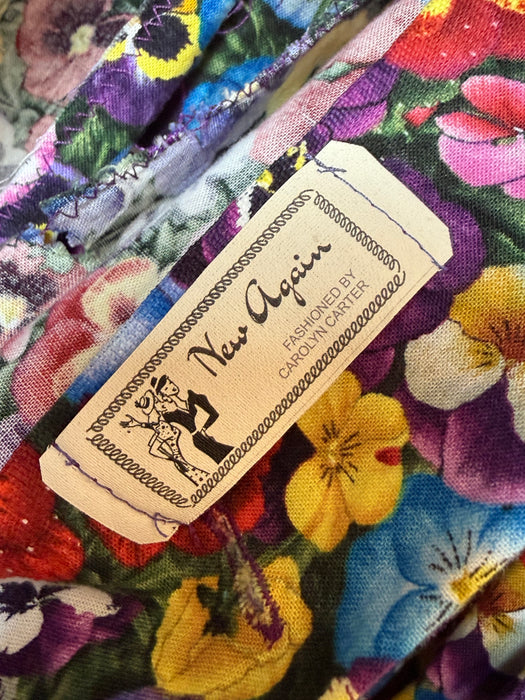 A Garden of Pansies - 1950's Style Dress Based on an Estevez Design / SM