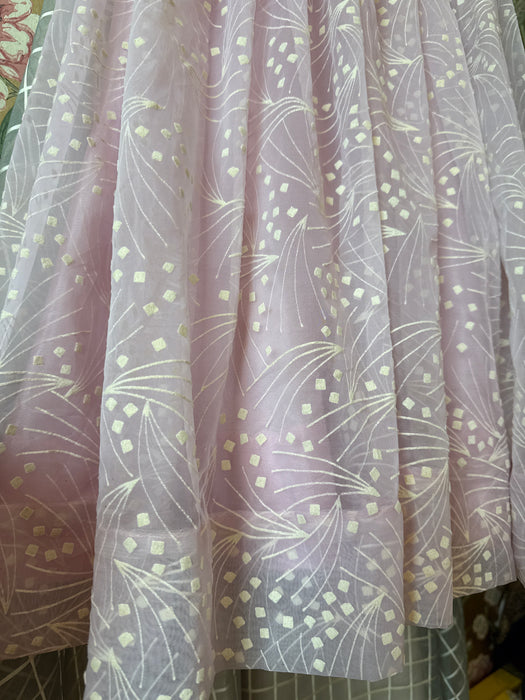 Dreamy Early 1960's Lilac Mist Cupcake Party Dress / XS
