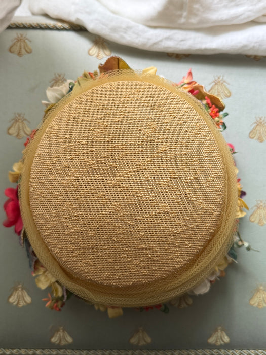 Fabulous 1950s Floral Hat by Jan Leslie, Custom Design