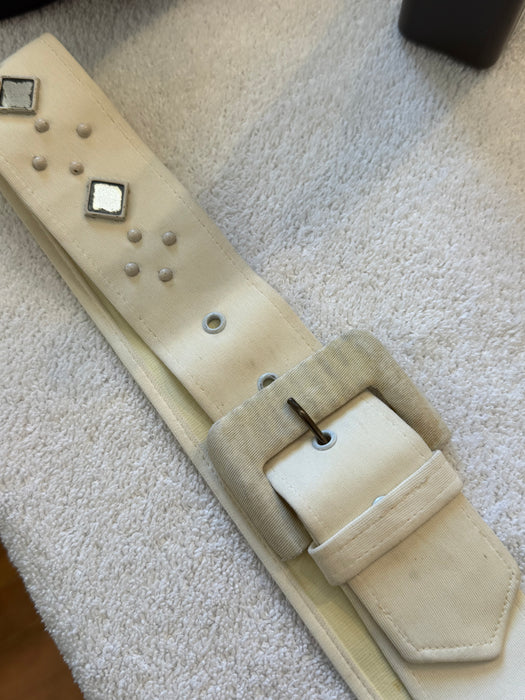 Elegant 1940's Ivory Rayon Jersey Wedding Dress With Pleated Bodice / SM