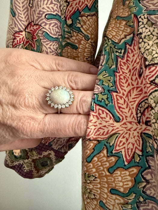 Iconic 1970's Block Print Kaftan Made In Pakistan For I.Magnin With Pockets / M