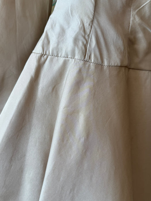 Iconic 1955 Luis Estevez for Grenelle Peau de Soie Cocktail Dress / S