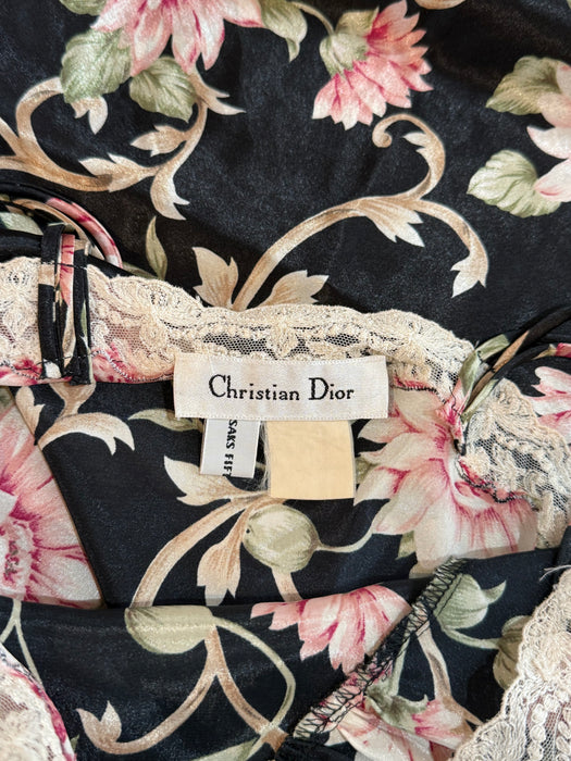 Gorgeous 1990's Christian Dior Floral Print Slip Dress / S