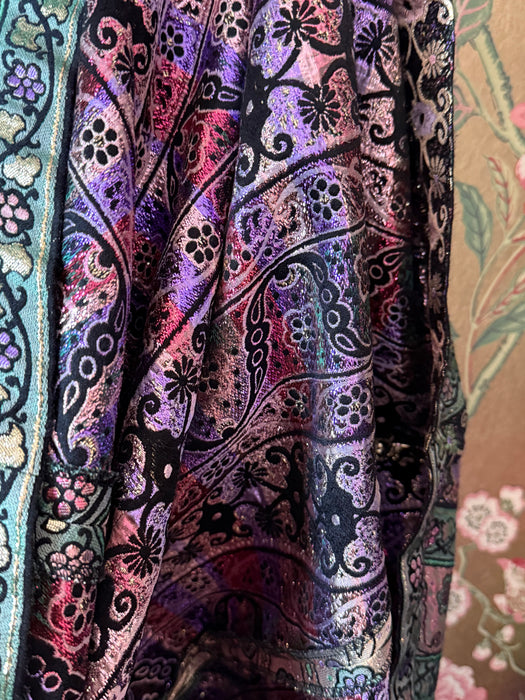 Spectacular Vintage Leonard Paris Metallic Brocade Evening Gown / S