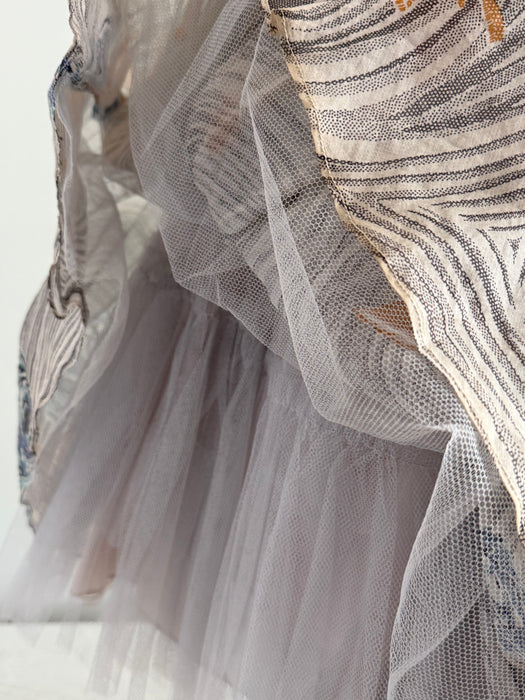 Ethereal Early 1950's New Look Period Lilli Ann Cotton Voile Party Dress / XS