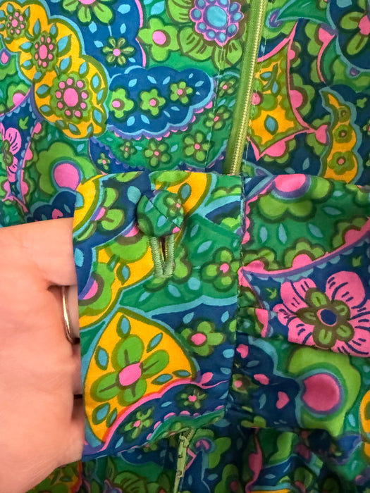 Darling 1960's Silk Mini Dress From Peck & Peck / S