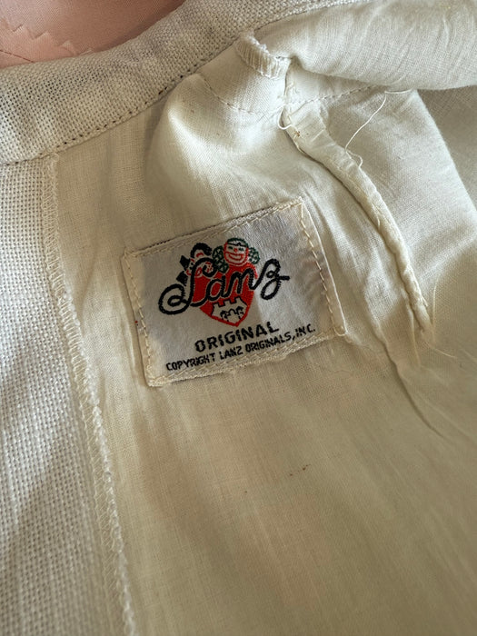 Iconic 1960's MOD Zodiac Mini Dress By Lanz / XS