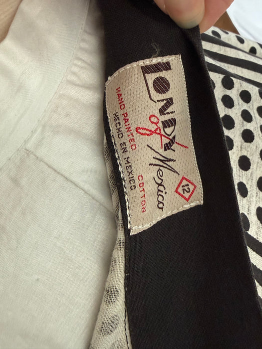 Fantastic 1950's Londy of Mexico Hand Painted Circle Skirt / S