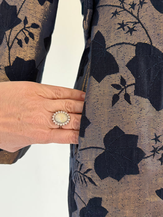 Stunning 1960's Falling Leaves Cocoon Coat By Lawrence of London / SM