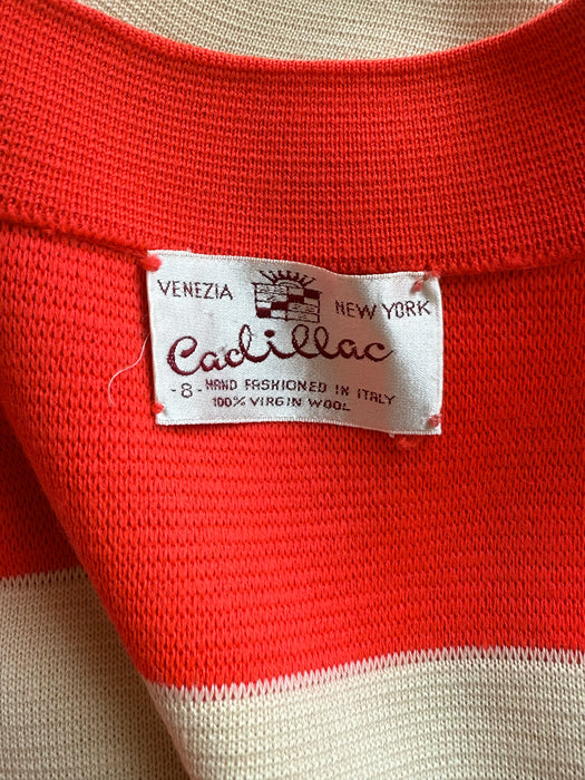 Adorable 1960's Cadillac Wool Dress And Matching Coat, Made in Italy / SM