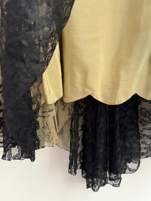 Stunning 1920's Moonlight Silk Chiffon Evening Dress From James McCreery & Co. / ML