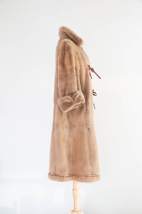 Luxurious 1970’s Birger Christensen Reversible Suede & Mink Coat / M