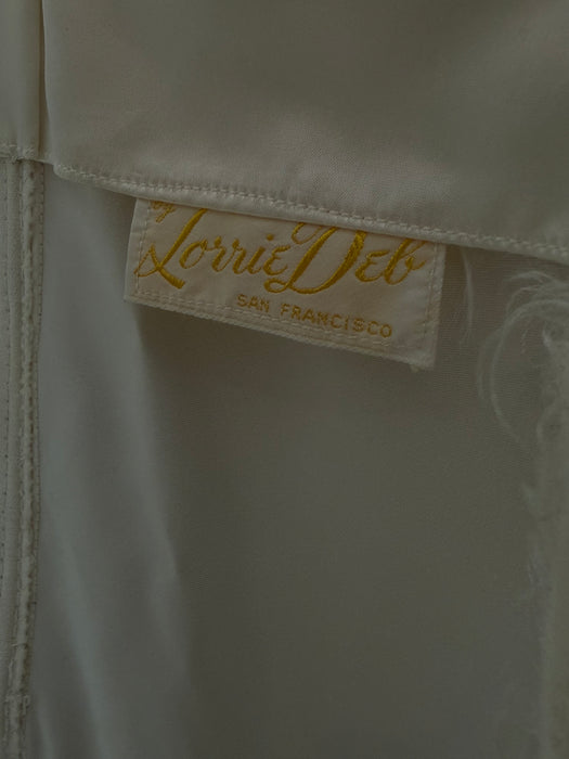 Stunning 1950's Satin and Tulle Wedding Gown By Lorie Deb / SM