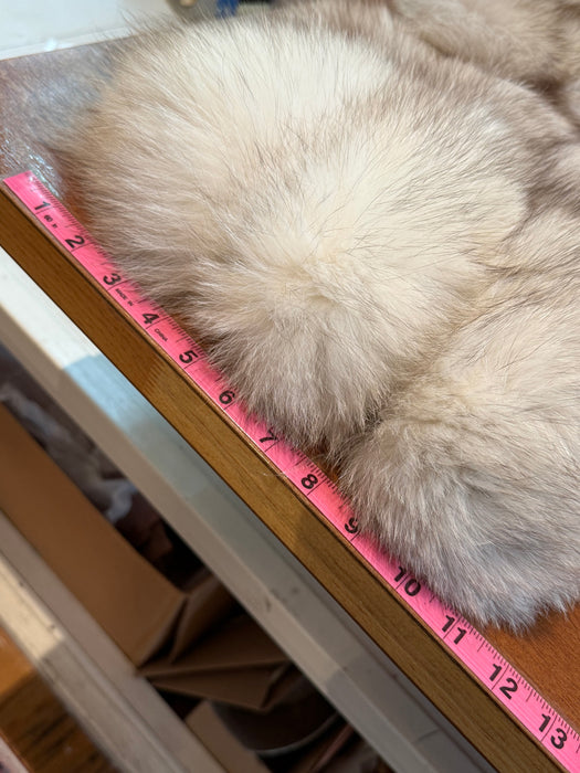 Stunning 1950's Norwegian Silver Fox Wrap / OS
