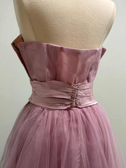 Breathtaking 1950's Violet Haze Formal Gown By Emma Domb / M