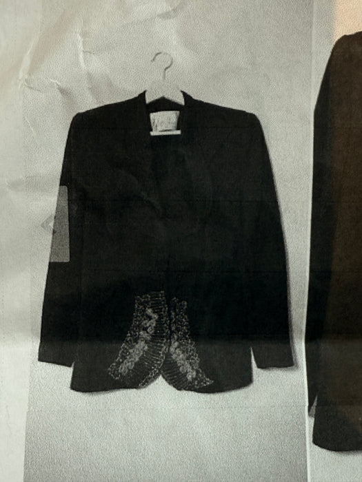 Rare 1940’s Emerald Green Gabardine Two Piece Suit Attributed to Lilli Ann / Small