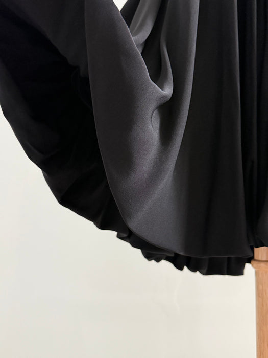 Sophisticated Early 1950’s Eisenberg Originals Silk Crepe Cocktail Dress / SM