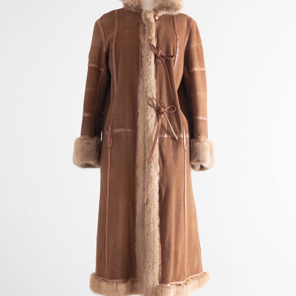 Luxurious 1970's Birger Christensen Reversible Suede & Mink Coat
