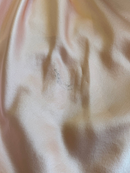 Luminous 1930's Inspired Silk Charmeuse Slip Dress In Ballet Pink / ML