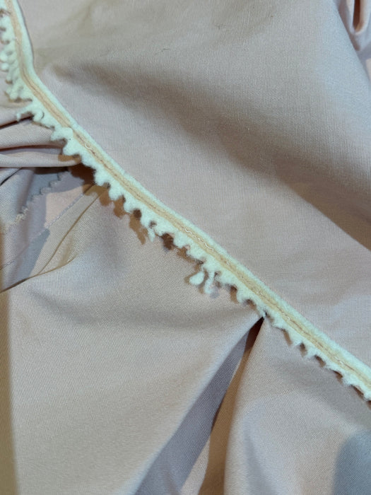 Iconic 1950’s Juli Lynne Charlot Pink Cotton Circle Skirt With Rosettes / Medium