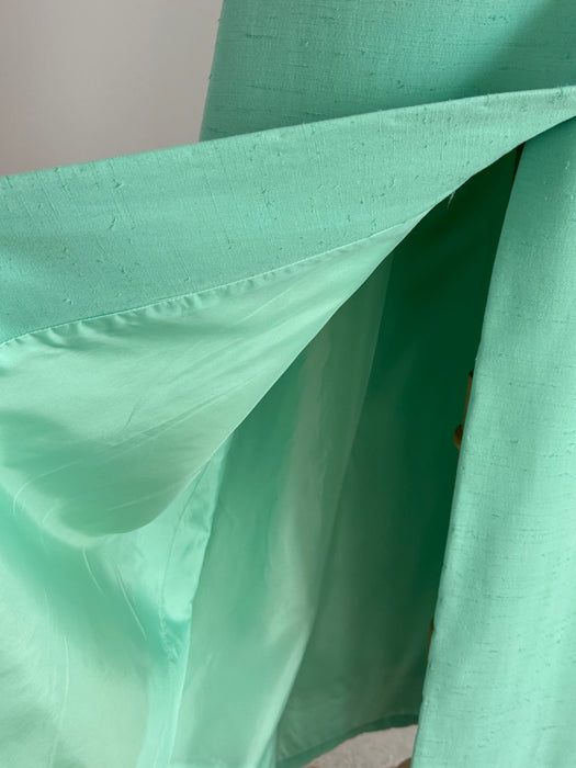 Impossibly Chic 1960's Seafoam Green Evening Dress By Mollie Parnis New York / M