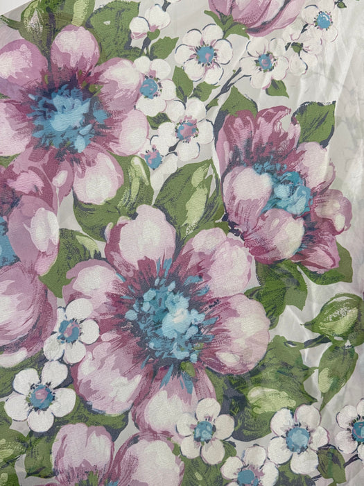 Fabulous 1970's Magnolia Print Maxi Dress By Coco / SM