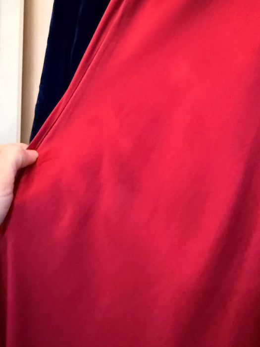 Sexy 1990’s Silk Bias Cut Slip Dress in Crimson Red / M