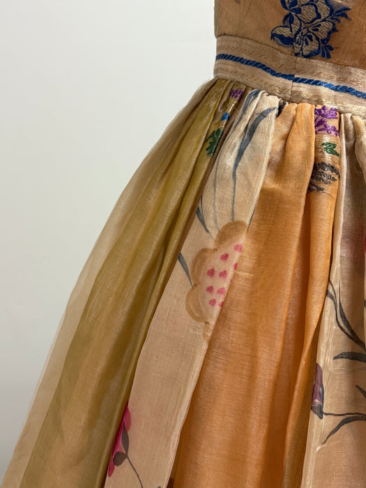 Extraordinary 1950’s Pauline Lake for the Royal Hawaiian Hotel Strapless Evening Dress / Small