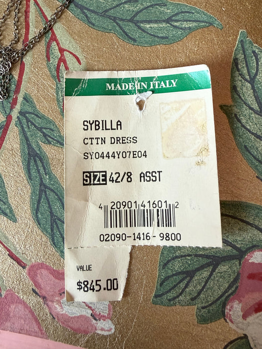 Sexy Vintage NOS Sybilla Corset Bodice Little Black Dress / SM