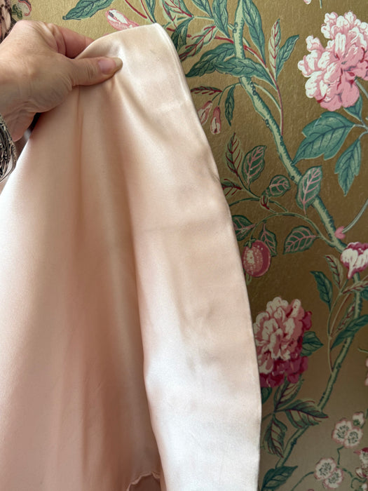 Spectacular 1950's Ballet Pink Custom Couture Silk Evening Gown From Isabell Gerhart / SM
