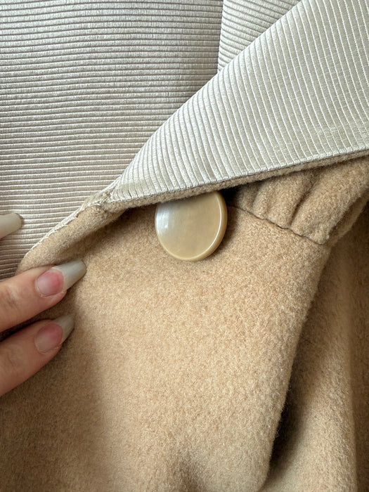 Fabulous Late 1950’s Cashmere Coat and Matching Silk Dress Set / SM