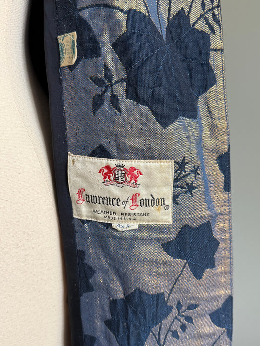 Stunning 1960's Falling Leaves Cocoon Coat By Lawrence of London / SM