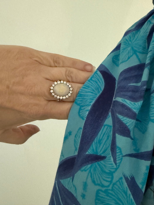 Rare 1950's Kamehameha Hawaiian Cotton Romper With Wide Culottes / ML