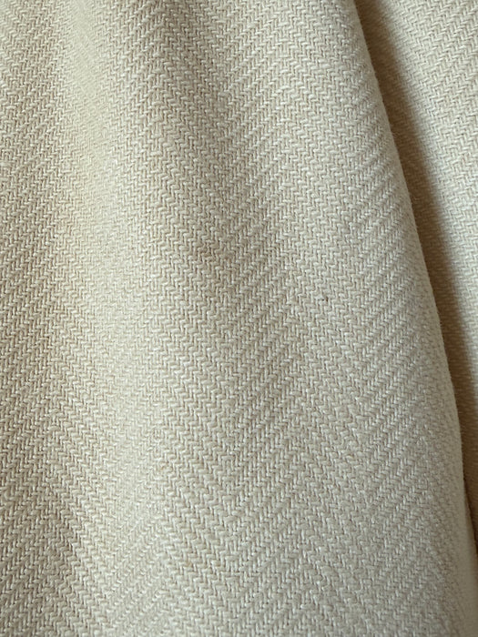 Exquisite 1940's Ivory Wool Evening Cape With Gold Embroidery / SM