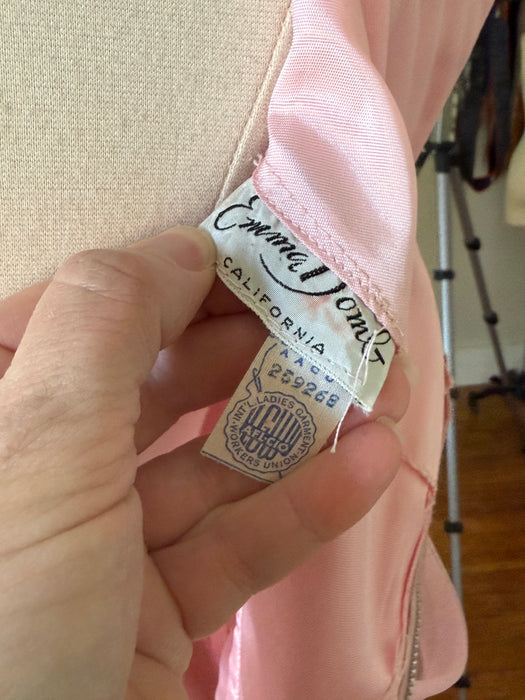 Glamorous 1950's Emma Domb Cotton Candy Evening Gown / SM