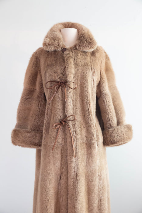 Luxurious 1970’s Birger Christensen Reversible Suede & Mink Coat / M