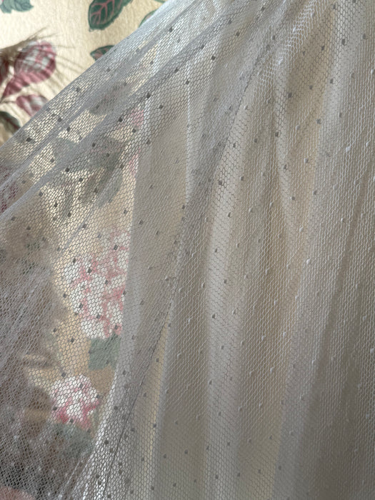 Vintage 1930's Swiss Dot Fairytale Wedding Gown / Small