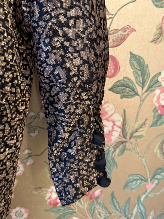 Exquisite Museum Worthy 1920's Bonwit Teller & Co. Gold Lamé Evening Coat / SM