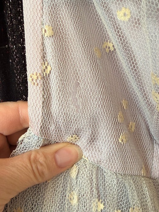 Breathtaking 1950's Hydrangea Haze Strapless Formal Dress / SM